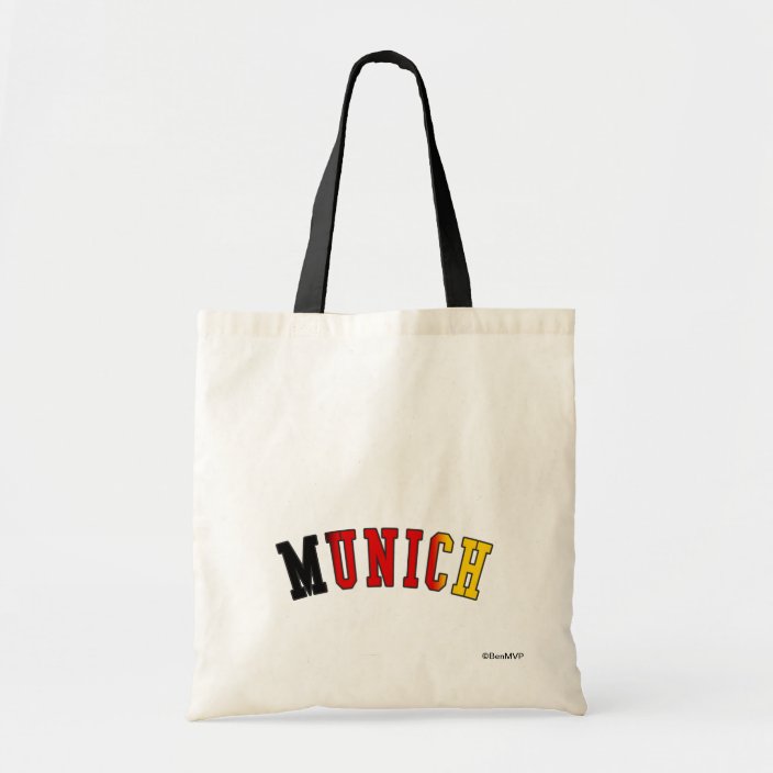 Munich in Germany National Flag Colors Tote Bag