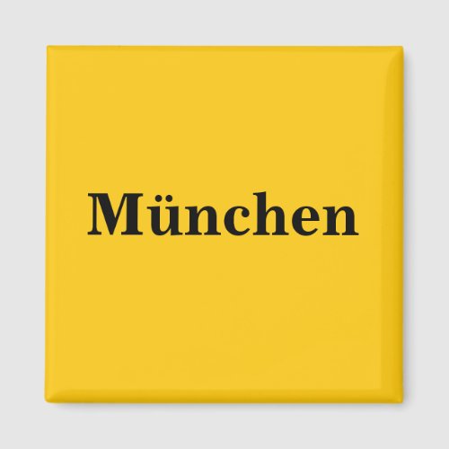 Munich Magnet Schild Gold Gleb