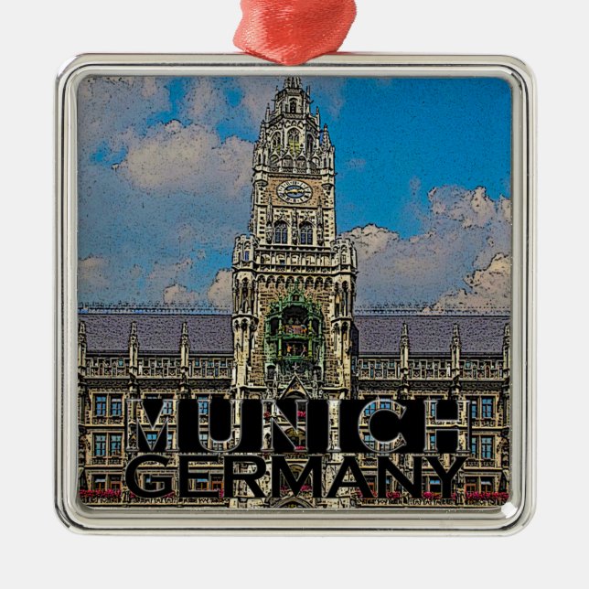 Munich Metal Ornament (Front)