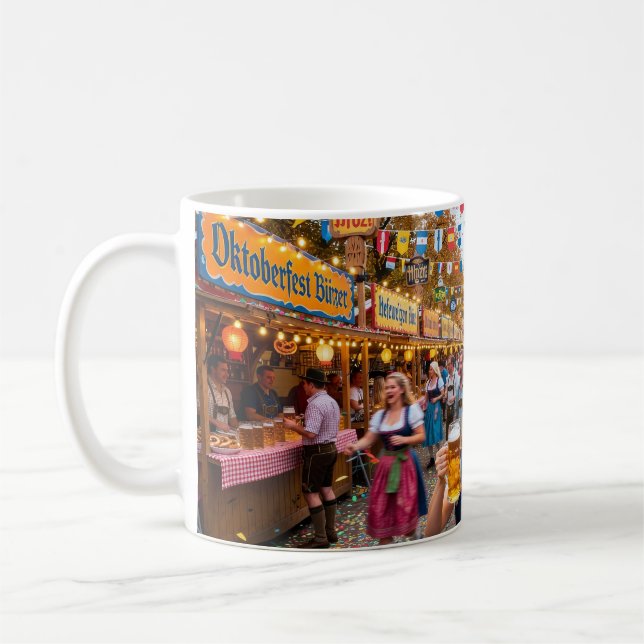 Munich Oktoberfest Celebration Coffee Mug (Left)