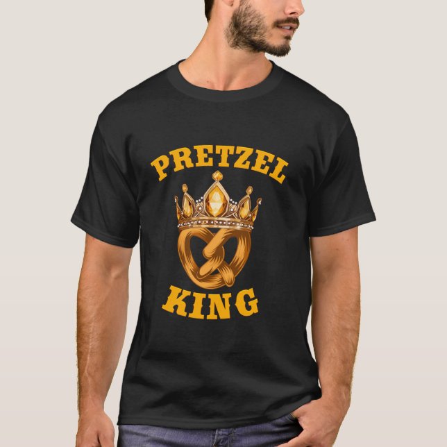 Munich Oktoberfest PRETZEL KING Funny Beer Tent T  T-Shirt (Front)