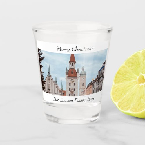 Munich Personalize Christmas Market Germany  Shot Glass