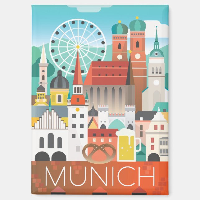 Munich Refrigerator Magnet (Front)