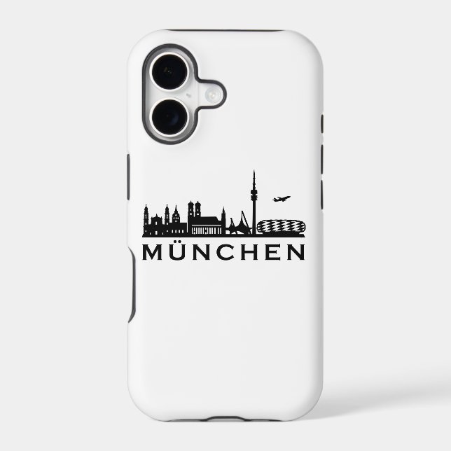 Munich Skyline Iphone Case (Back)