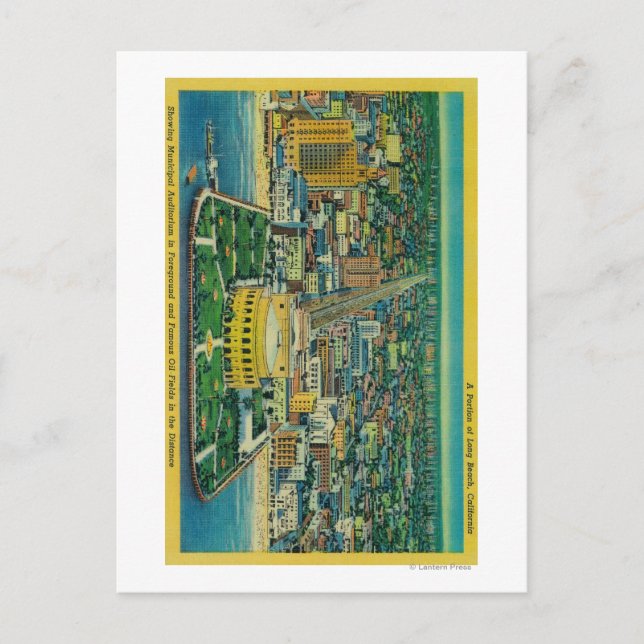 Municipal Auditorium on Beach Postcard (Front)