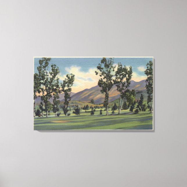 Municipal Golf Course in Griffith Park Canvas Print (Front)