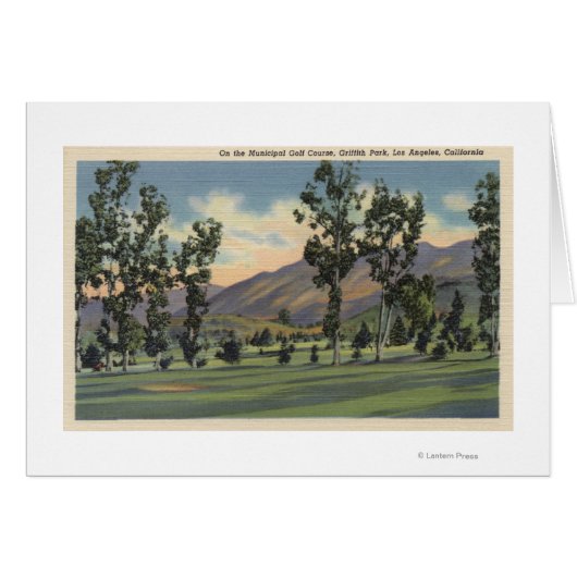 Municipal Golf Course in Griffith Park Cards (Front Horizontal)