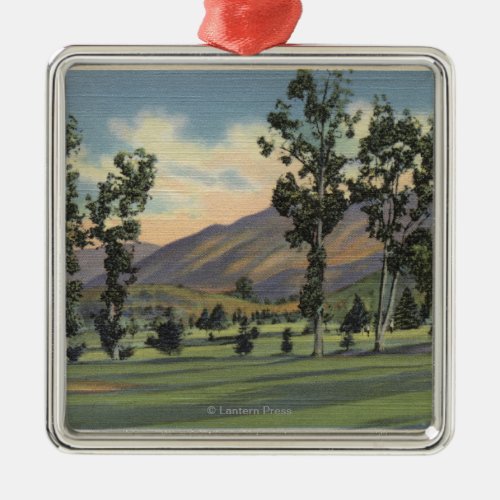Municipal Golf Course in Griffith Park Metal Ornament