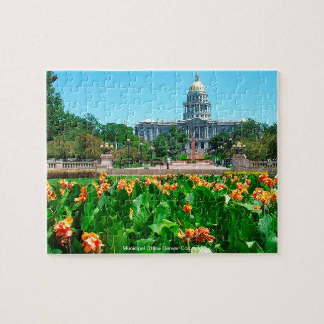 Municipal Office Denver Colorado Jigsaw Puzzle (Horizontal)