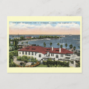Municipal Pier, St. Petersburg, Florida Vintage Postcard
