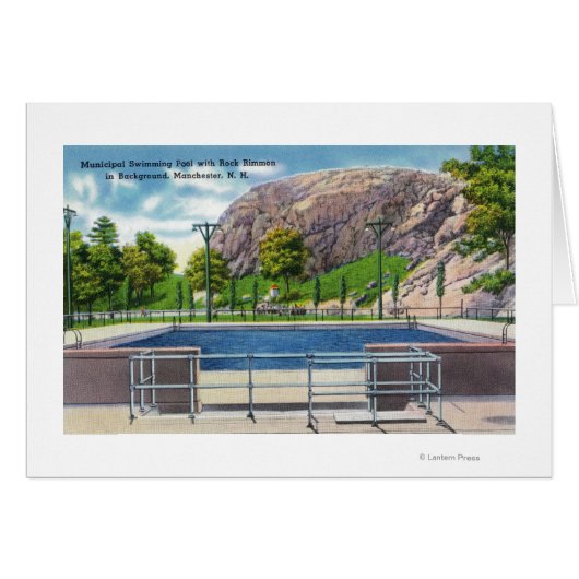 Municipal Pool View of Rock Rimmon Cards (Front Horizontal)
