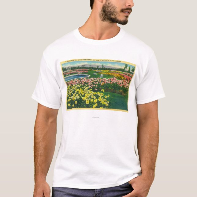 Municipal Rose Garden in Santa Clara County T-Shirt (Front)