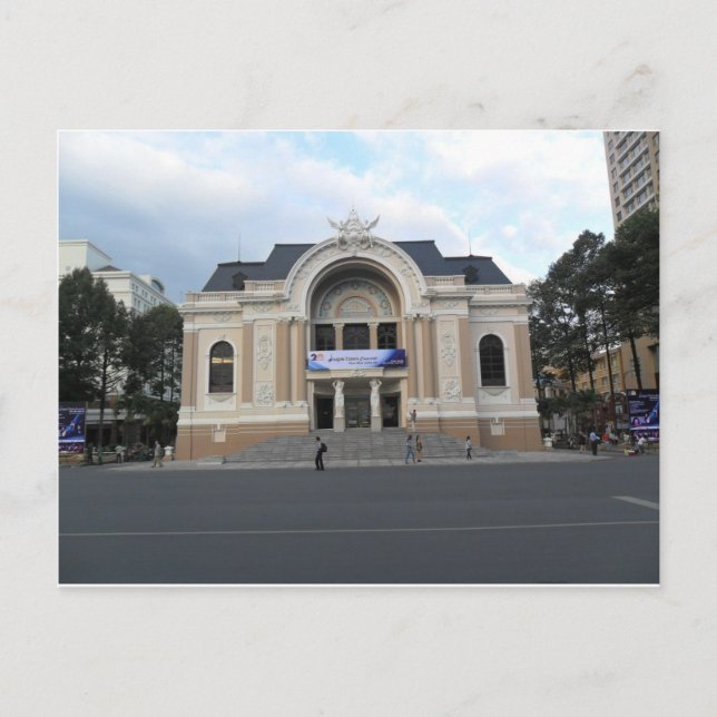 Municipal Theatre in Ho Chi Minh Vietnam Postcard (Front)