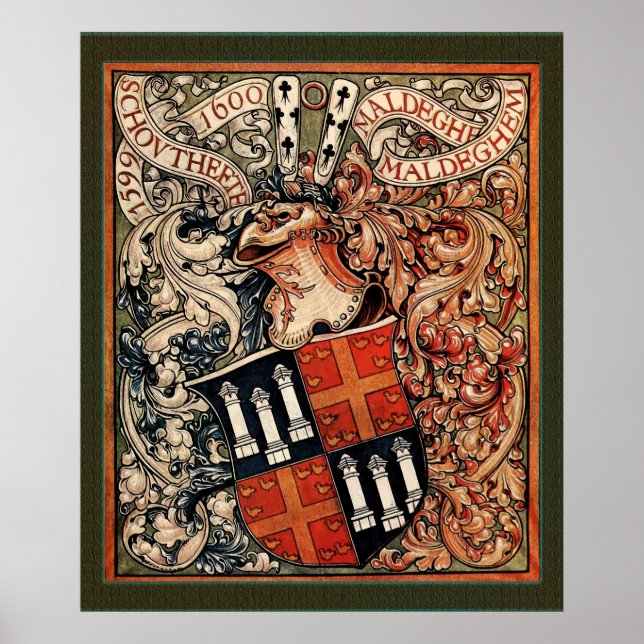 Municipality of Maldegem, Belgium (Vintage CoA) Poster (Front)