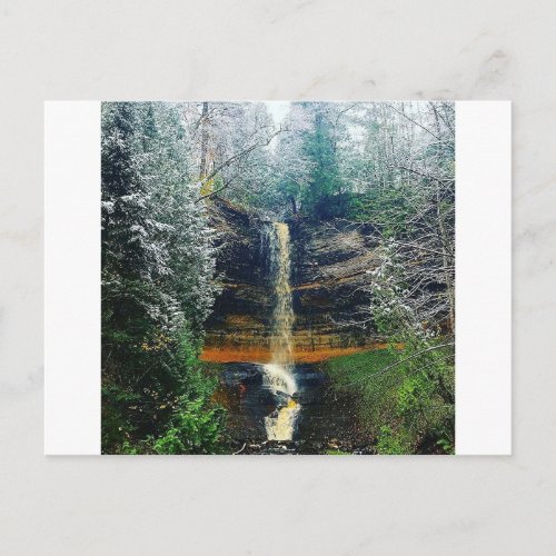 Munising Falls Upper Peninsula Michigan Postcard