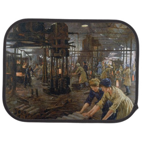 Munitions Girls 1918 at Factory World War 1 Car Floor Mat