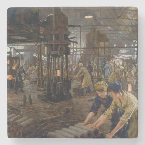 Munitions Girls 1918 at Factory World War 1 Stone Coaster
