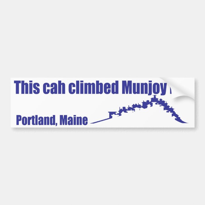 Munjoy hill bumper sticker