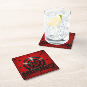 munkus drinks coaster/kitchen/bar/decor square paper coaster