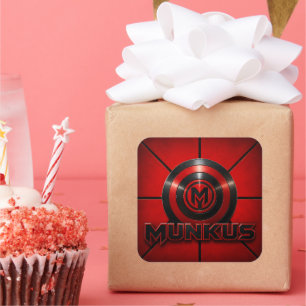 munkus emblem stickers/6 sticker sheet /party