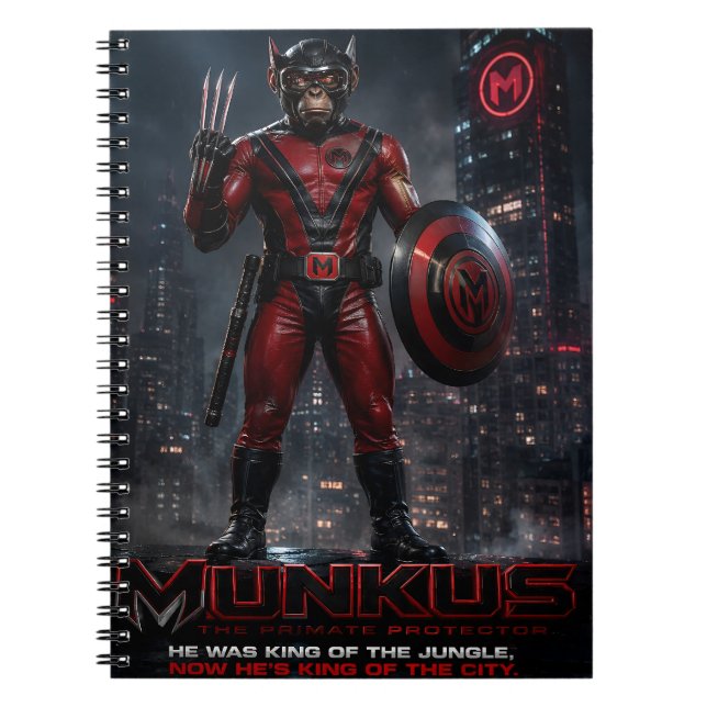 munkus Hero notebook/munkus back to school  Notebook (Front)