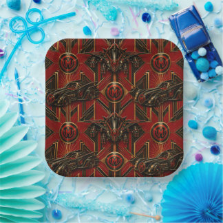 munkus Night patrol /party supplies/birthday Paper Plates