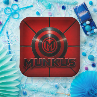 munkus party plate/party supplies/birthdays paper plates