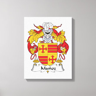 Munoz Family Crest Canvas Print