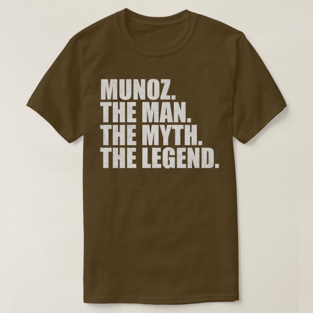 MunozMunoz Family name Munoz last Name Munoz Surna T-Shirt (Design Front)