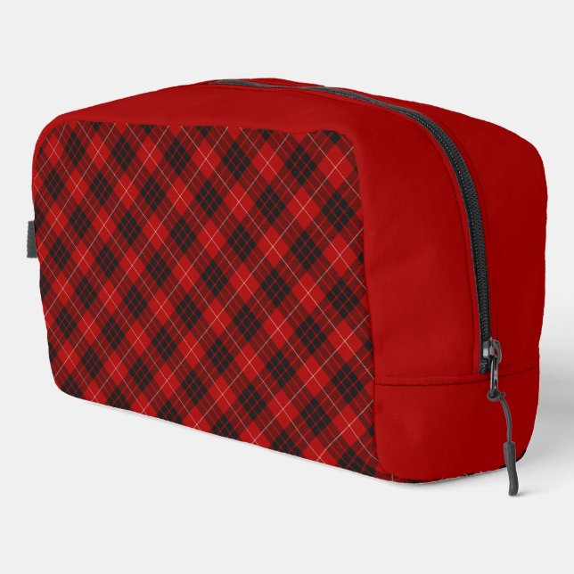 Munro Heritage Highland Plaid Pattern Design Dopp Kit (Right Corner)