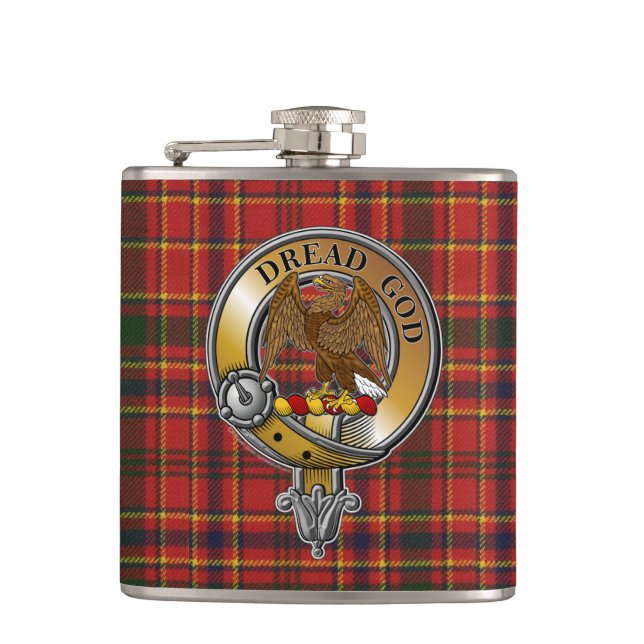 Munro Tartan & Badge Flask (Front)