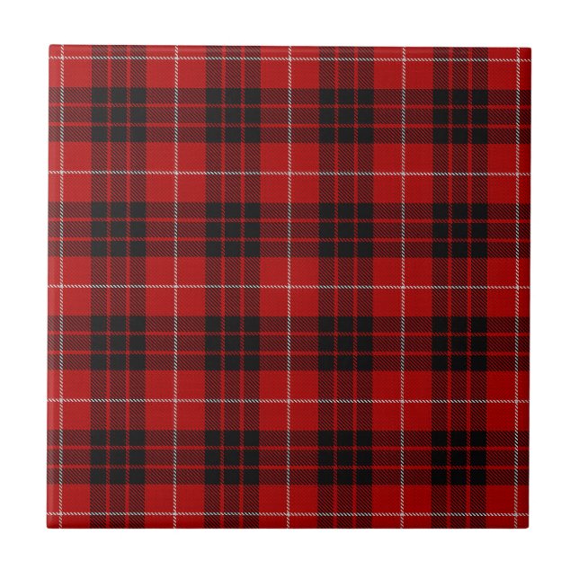 Munro Tartan Ceramic Tile (Front)