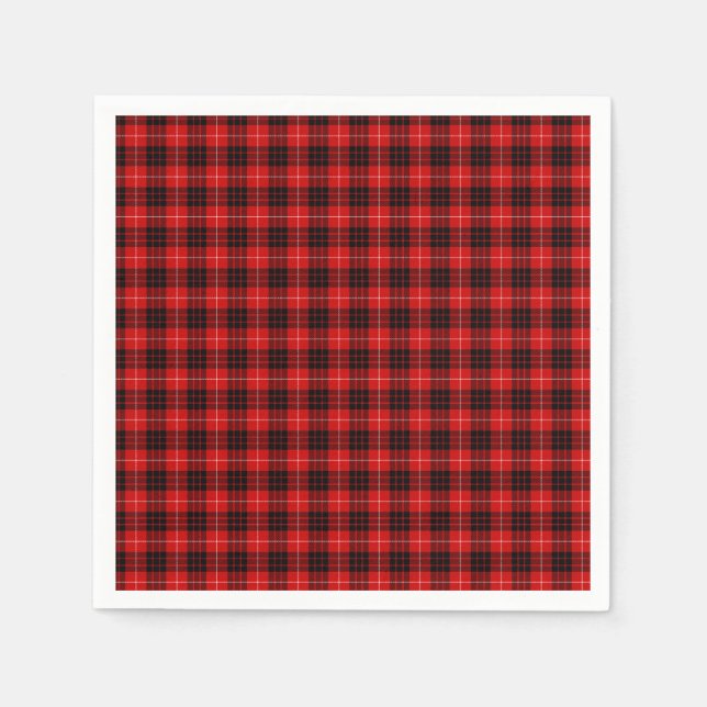 Munro Tartan Paper Napkins (Front)