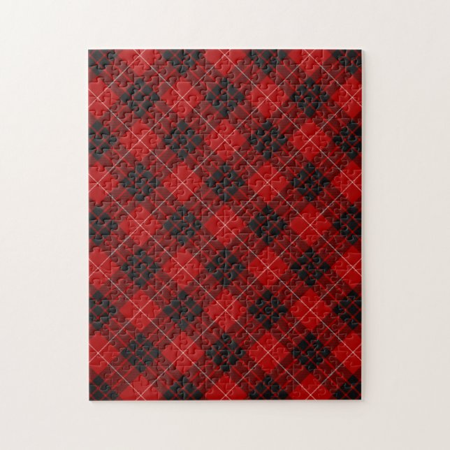 Munro Tartan Plaid Pattern Jigsaw Puzzle (Vertical)