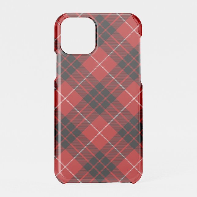 Munro tartan red black plaid uncommon iPhone case (Back)