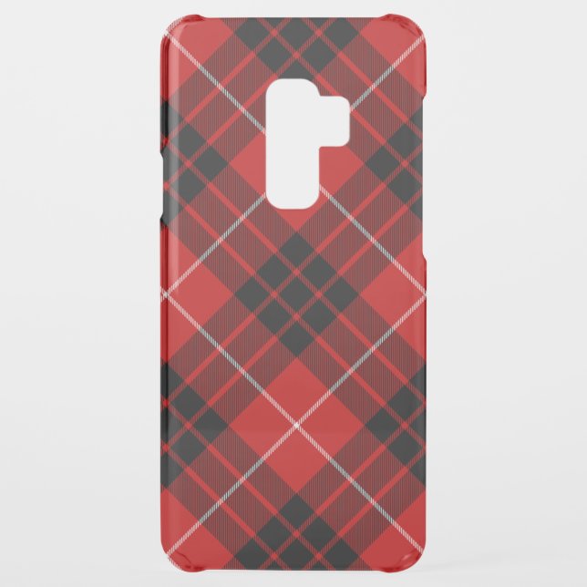 Munro tartan red black plaid uncommon samsung galaxy case (Back)