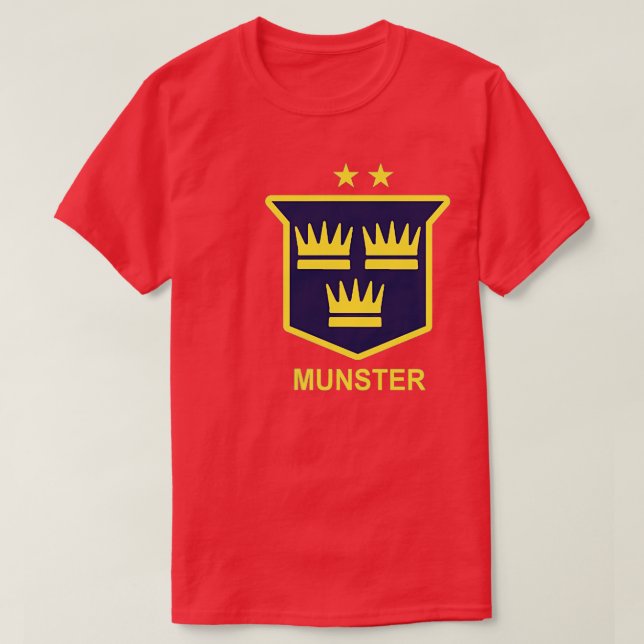 Munster retro classic style for retro Irish rugby  T-Shirt (Design Front)