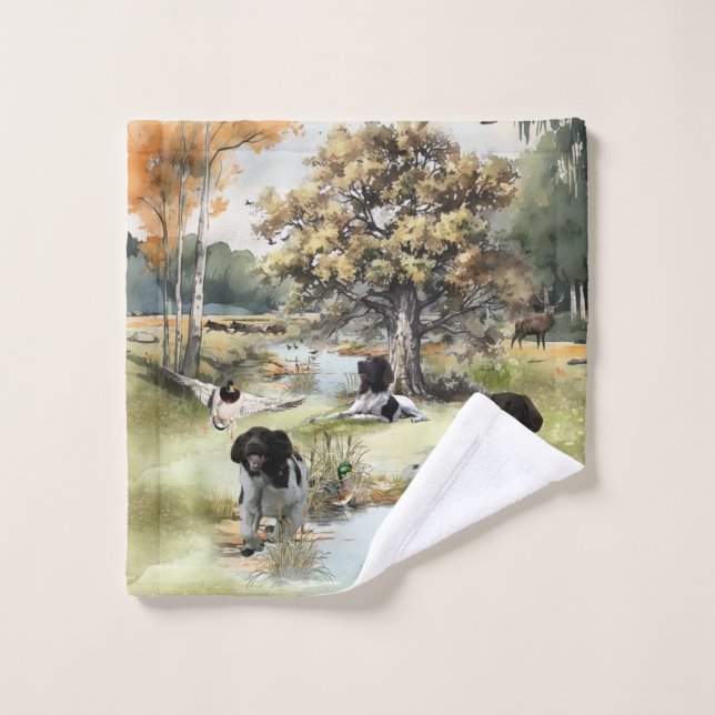  Munsterlander  Bath Towel Set (Wash Cloth)