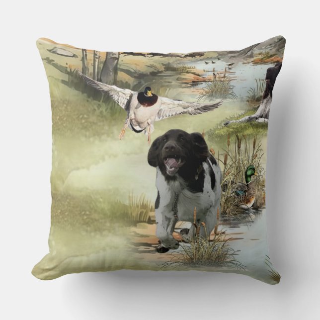  Munsterlander  Throw Pillow (Front)