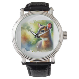 Muntjac Deer in the Light 101024AREF126 - Watercol Watch