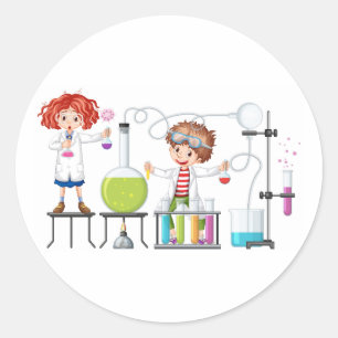 Muppet Science Magic  Classic Round Sticker