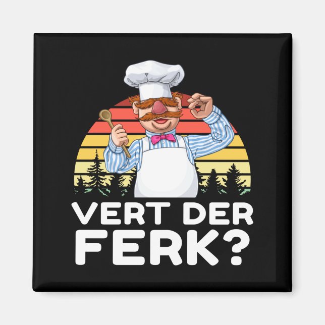 Muppet Show Swedish Chef Expletive New Funny Stic  Magnet (Front)