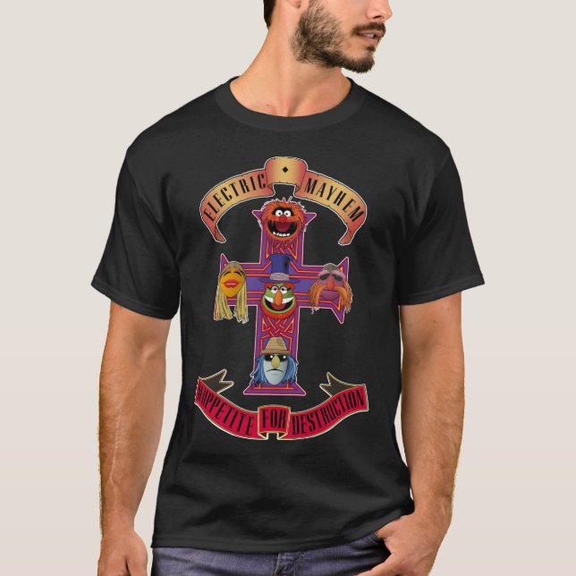 Muppetite For Mayhem friend retro T-Shirt (Front)