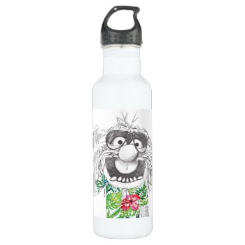 Muppets | Animal In A Hawaiian Shirt 2 Stainless Steel Water Bottle by muppets at Zazzle