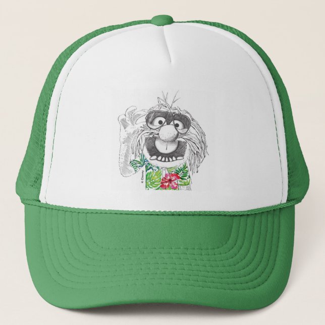 Muppets | Animal In A Hawaiian Shirt 2 Trucker Hat (Front)