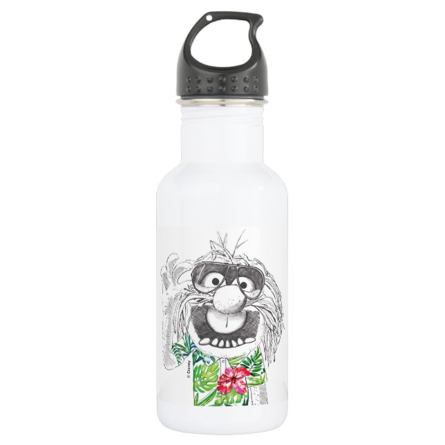 Muppets | Animal In A Hawaiian Shirt 2 Water Bottle (Front)