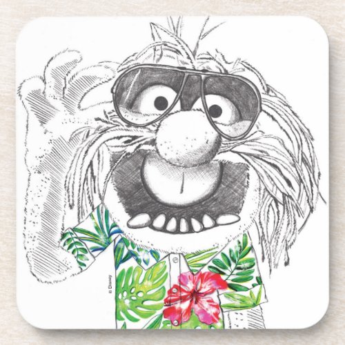 Muppets  Animal In A Hawaiian Shirt Drink Coaster