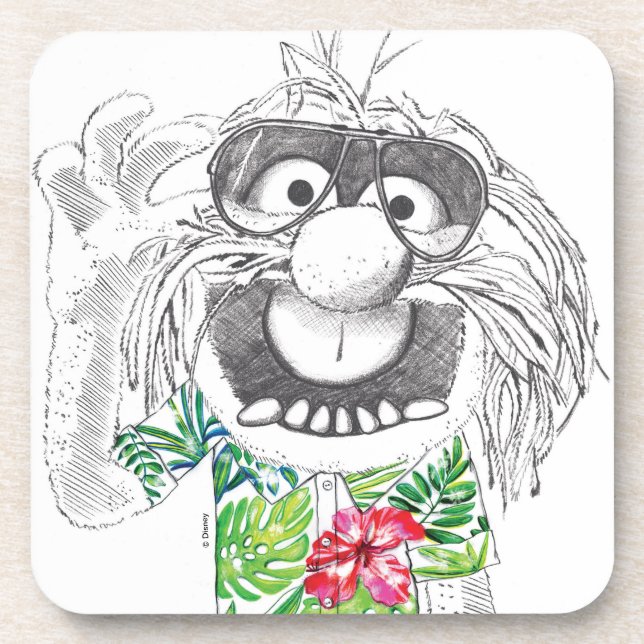 Muppets | Animal In A Hawaiian Shirt Drink Coaster (Front)