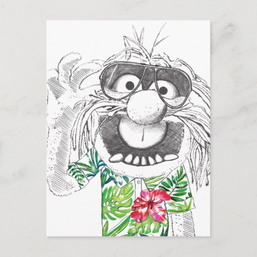 Muppets  Animal In A Hawaiian Shirt Postcard