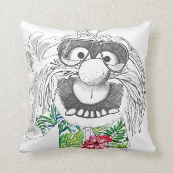 Muppets | Animal In A Hawaiian Shirt Throw Pillow by muppets at Zazzle